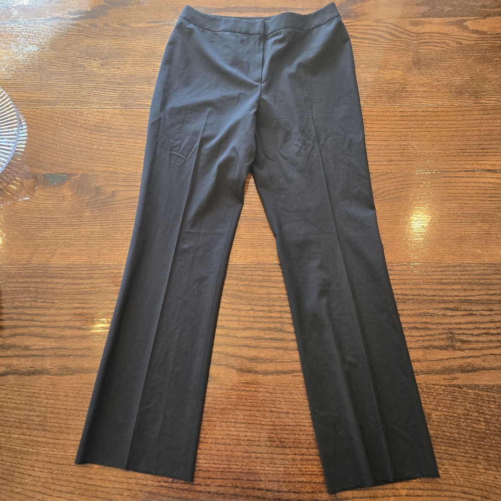 NWT Lafayette 148 New York Petite Menswear Trousers - Black - Size 6P